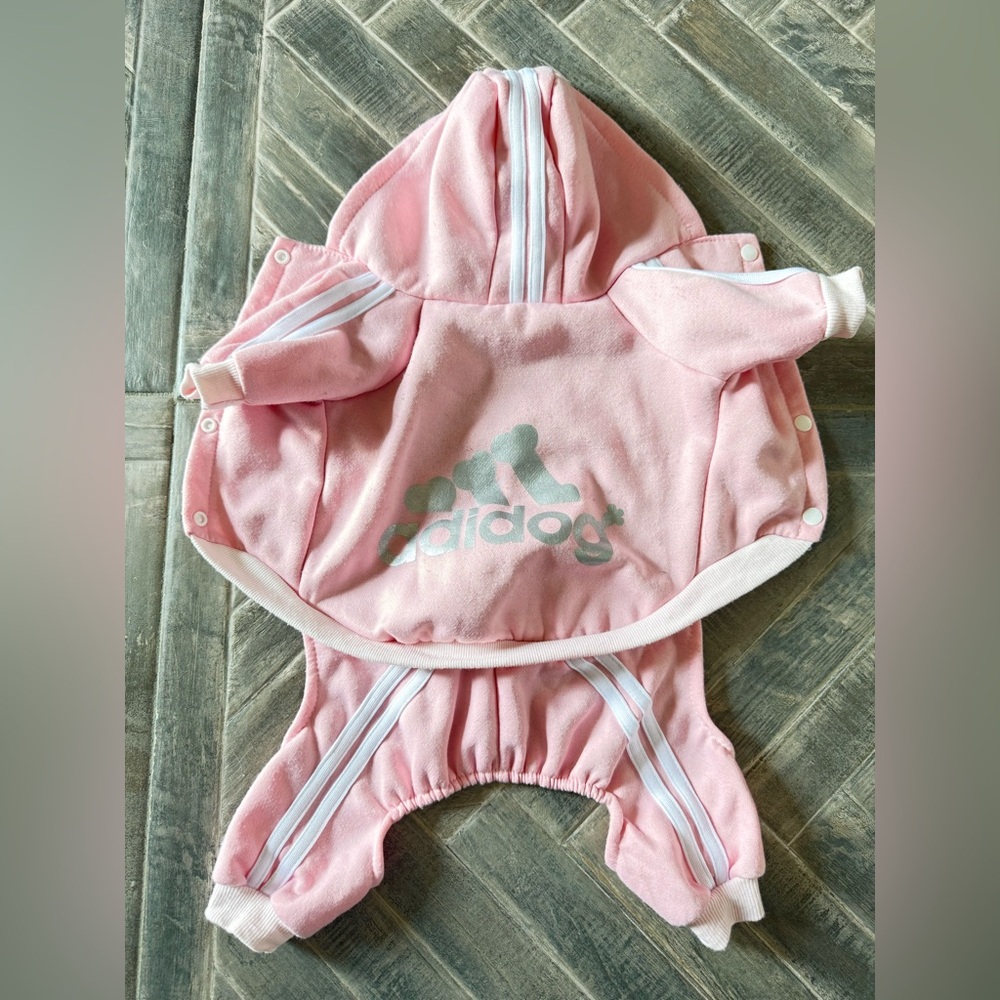 Adidog Pink “adidas style” Tracksuit | Size XL